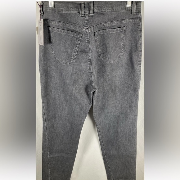 Gloria Vanderbilt Amanda Womens Gray 14 Jeans Classic Stretch Straight Leg Fit - Picture 2 of 15